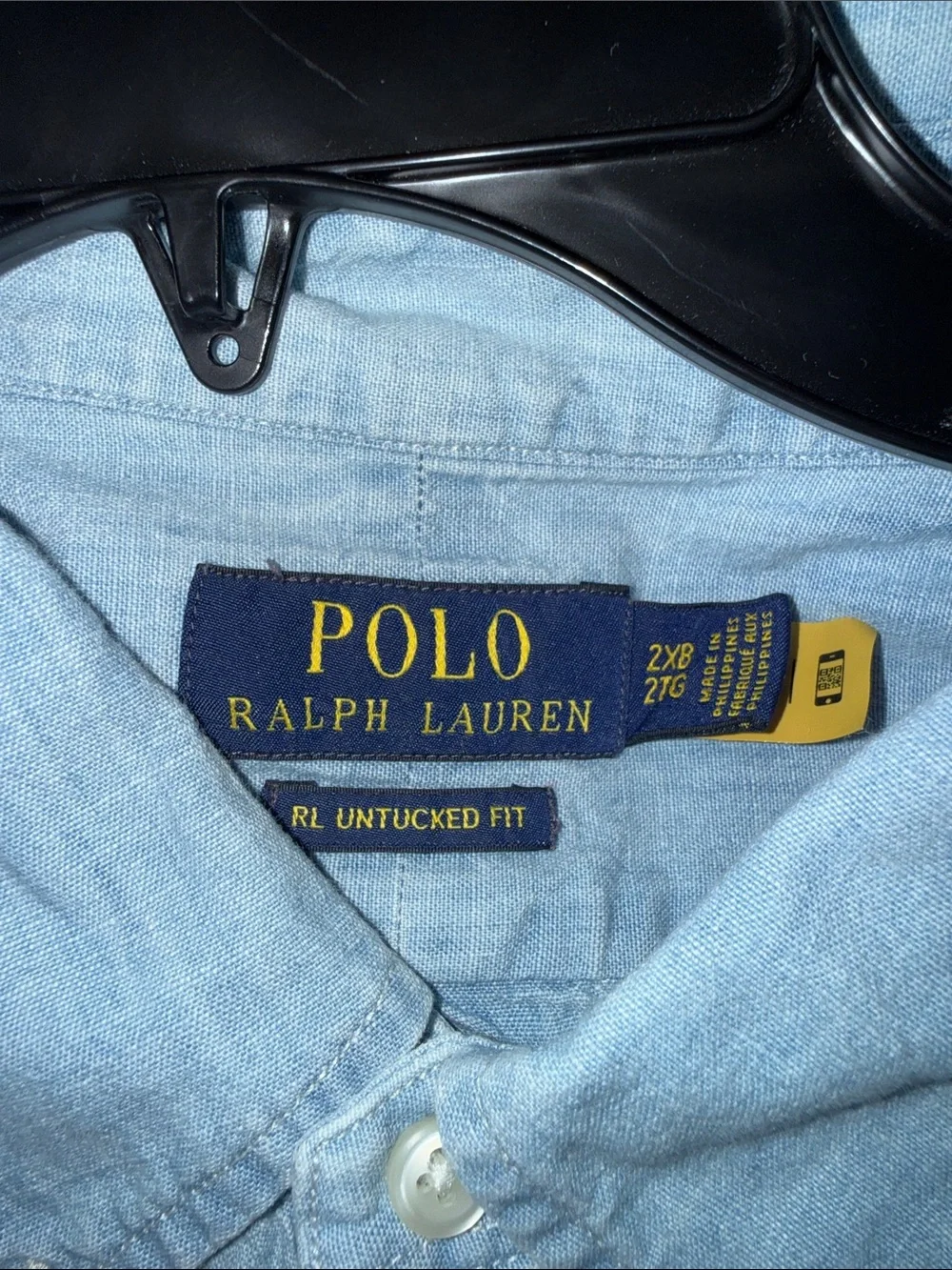 Polo by Ralph Lauren Light Blue Short Sleeve Chambray Button-Down Shirt